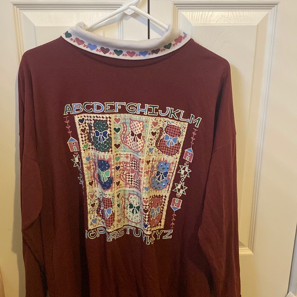 alphabet cat sweater